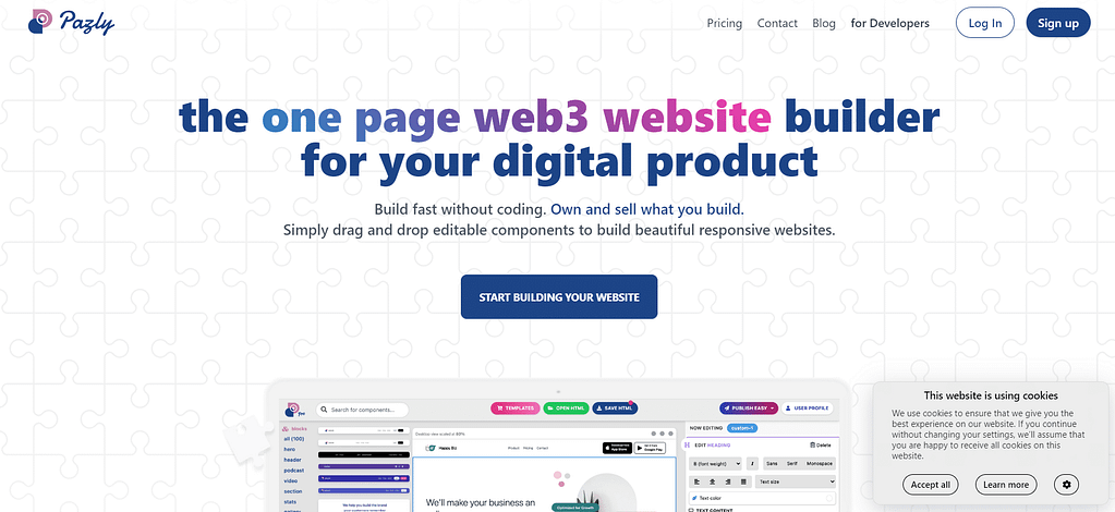 Pazly-homepage