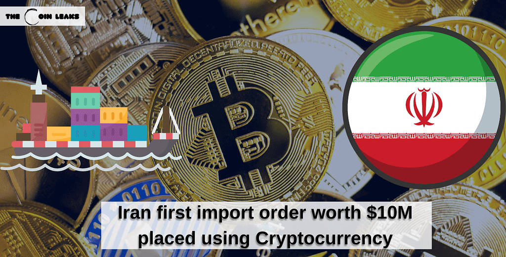Iran first import order worth $10M placed using Cryptocurrency- The Coin Leaks