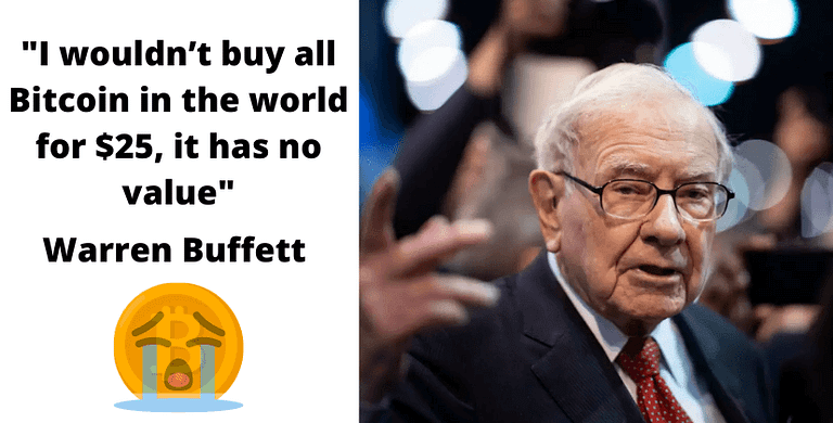 Warren Buffett says I wouldn’t buy all Bitcoin in the world for $25, it has no value- The Coin Leaks