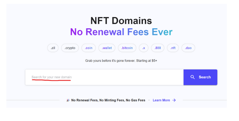 search domain name 