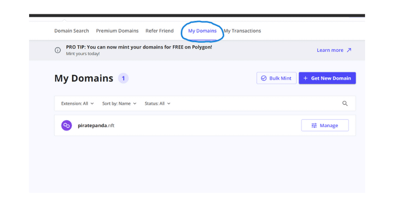 my domains