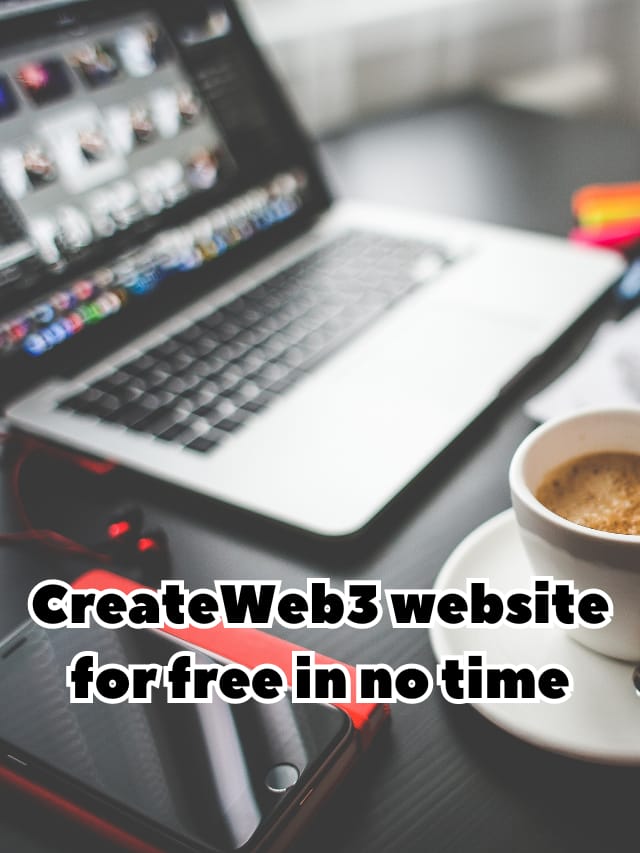 Create Web3 website for free in no time